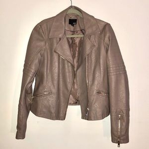 ❄️Faux-Leather Jacket